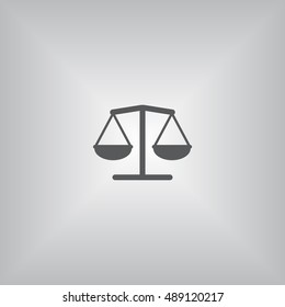 Balance Icon, flat design style