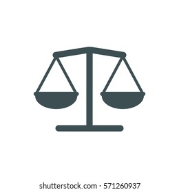 Balance Icon, flat design style