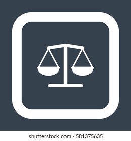 Balance Icon, flat design style
