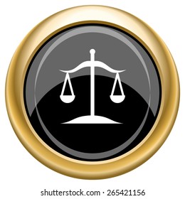 Balance icon. Internet button on white  background. EPS10 Vector. 
