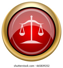 Balance icon. Internet button on white background. EPS10 vector.