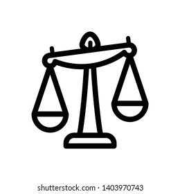 Balance Icon isolated vector illistration