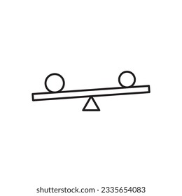 Balance icon. Justice vector icon. Judge flat sign design. Law balance symbol pictogram. UX UI icon