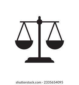 Balance icon. Justice vector icon. Judge flat sign design. Law balance symbol pictogram. UX UI icon