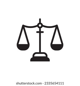 Balance icon. Justice vector icon. Judge flat sign design. Law balance symbol pictogram. UX UI icon