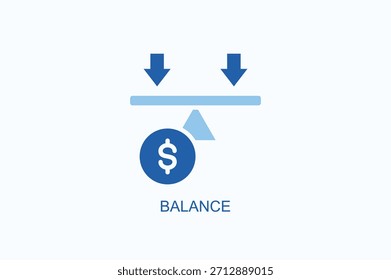 Balance Icon Or Logo Isolated Vector Illustration