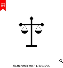 balance icon, scale vector, sign