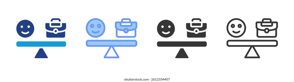 Balance icon set multiple style collection