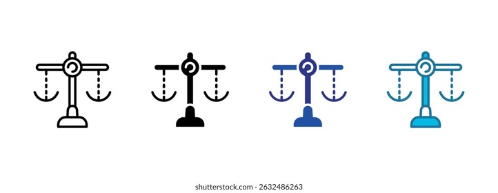 Ícone De Balanceamento Definir Vários Estilos De