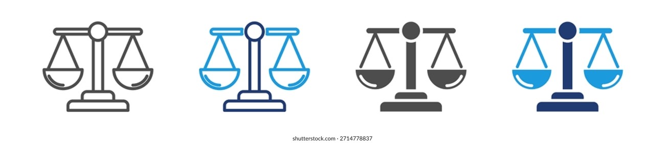 balance icon set multiple style