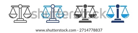 balance icon set multiple style