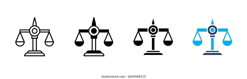 Icono de balance colección de varios estilos