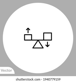 Balance icon sign vector,Symbol, logo illustration for web and mobile