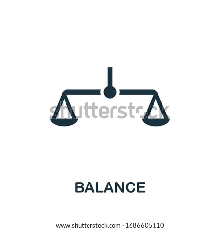 Balance icon. Simple element from audit collection. Filled Balance icon for templates, infographics and more.