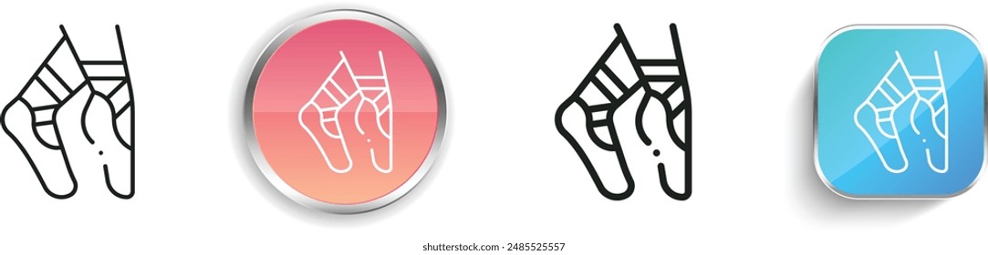 balance icon. Thin Linear, Regular and Button Style Design Isolated On White Background