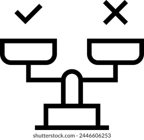 icono de saldo. Diseño de estilo lineal delgado aislado sobre fondo blanco