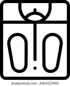 icono de saldo. Diseño De Estilo Lineal Delgado Aislado Sobre Fondo Blanco