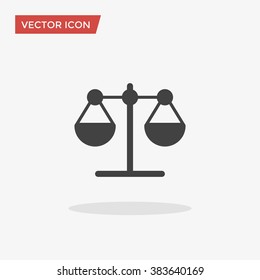 Balance Icon in trendy flat style isolated on grey background. Scales symbol for your web design, logo, UI. Vector illustration, EPS10.