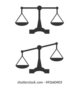 Balance Icon in trendy flat style isolated on grey background. Scales symbol for your web design, logo, UI. Vector illustration, EPS10