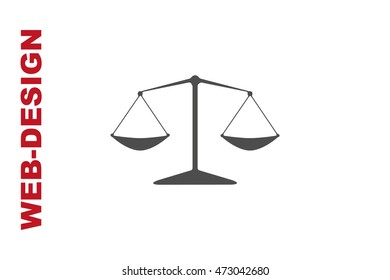 Balance Icon Vector, author portfolio web-design