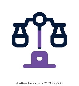 balance icon. vector dual tone icon for your website, mobile, presentation, and logo design.