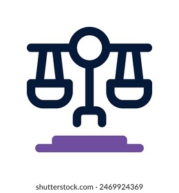balance icon. vector dual tone icon for your website, mobile, presentation, and logo design.