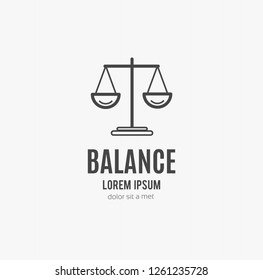 Balance Icon vector flat design - Vector