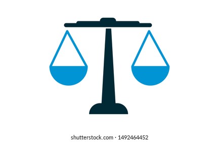  Balance icon vector flat design.