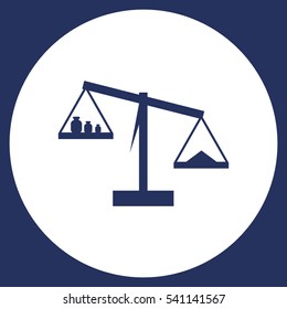Balance Icon Vector flat design style