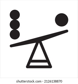 Icono de Saldo. Vector y glifo