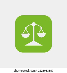 balance icon. Vector Illustration.