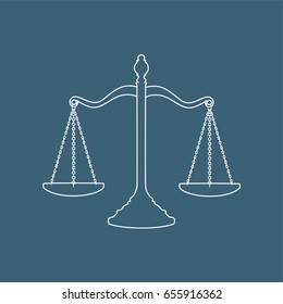 Balance icon, vector illustration design. Finance objects collection.