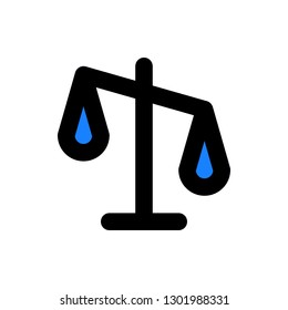 Balance Icon Vector Illustration in Filled Style for Any Purpose
