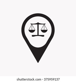 Balance icon, vector illustration. Flat design  