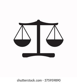 Balance icon, vector illustration. Flat design  