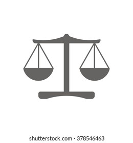 Balance icon, vector illustration. Flat design style
