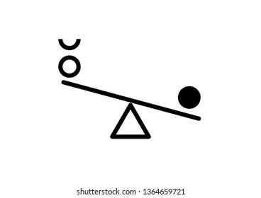 Balance icon vector illustration on background