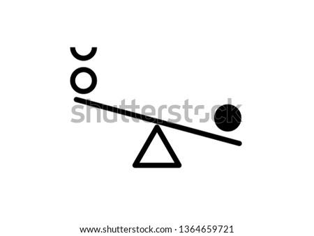 Balance icon vector illustration on background