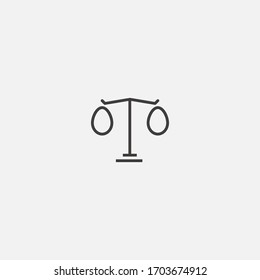 balance icon vector illustrator sign