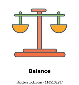 Balance icon vector isolated on white background, Balance transparent sign