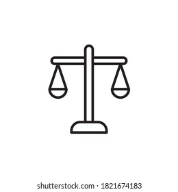 Balance Icon Vektorgrafik Stil Design. einzeln auf weißem Hintergrund