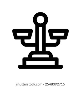balance icon. vector line icon for your website, mobile, presentation, and logo design.