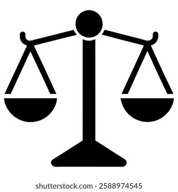 Balance icon. Balance vector icon on white background.