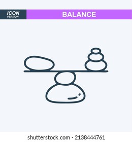 balance icon vector sign symbol