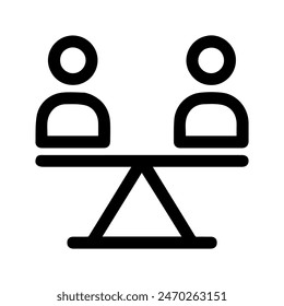 Balance Icon Vector Symbol Design Illustration
