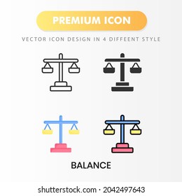 icono de balance para tu diseño de sitio web, logotipo, aplicación, interfaz de usuario. Ilustración gráfica vectorial y trazo editable.