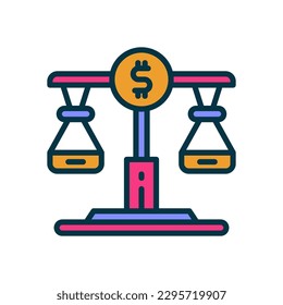 icono de balance para tu sitio web, móvil, presentación y diseño de logotipo.