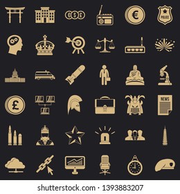 Balance icons set. Simple style of 36 balance vector icons for web for any design
