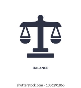 balance isolated icon. Simple element illustration from strategy concept. balance editable logo symbol design on white background. Can be use for web and mobile.
