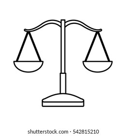 balance justice isolated icon vector illustration design